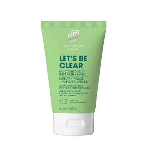 SHAKEUP Cosmetics Lets Be Clear Oil Control Clay Face Wash