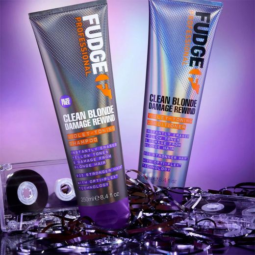 FUDGE PROFESSIONAL Clean Blonde Damage Rewind Violet-Toning Conditioner