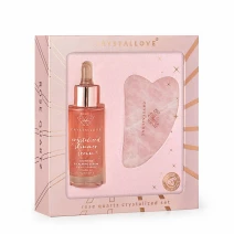 CRYSTALLOVE Rose Quartz Crystalized Set