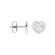 MARMARA STERLING 925 Silver Mop Heart Earrings