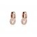 Marmara Sterling Classical Trinity Earrings Rose Gold-plated