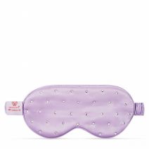 CRYSTALLOVE Crystalized Silk Eye Mask - Lilac