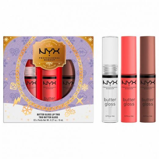 NYX Professional Makeup Mrs Claus Butter Gloss Trio
