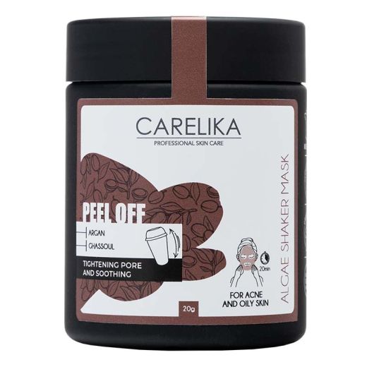 CARELIKA Shaker Peel Off Mask Argan-Ghassoul