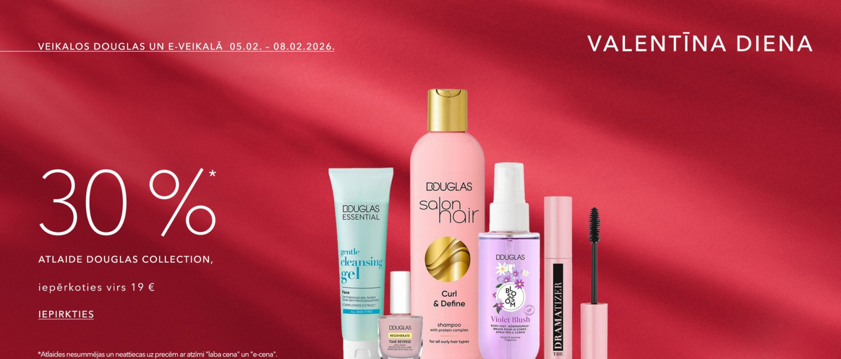 30%* atlaide Douglas Collection, iepērkoties virs 19 eur