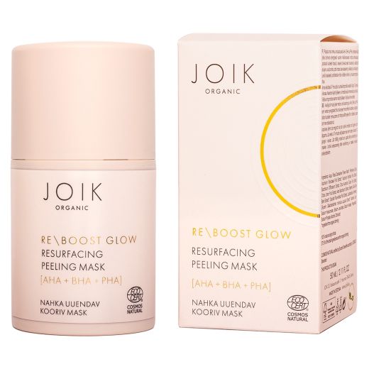 JOIK ORGANIC Re-Boost Glow AHA+BHA+PHA Resurfacing Peeling Mask