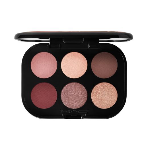 Mac Connect In Colour Eye Shadow Palette Embedded In Burgundy