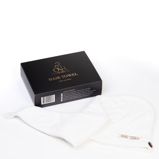 ONE:ZERO Hair Towel With Coconut Button
