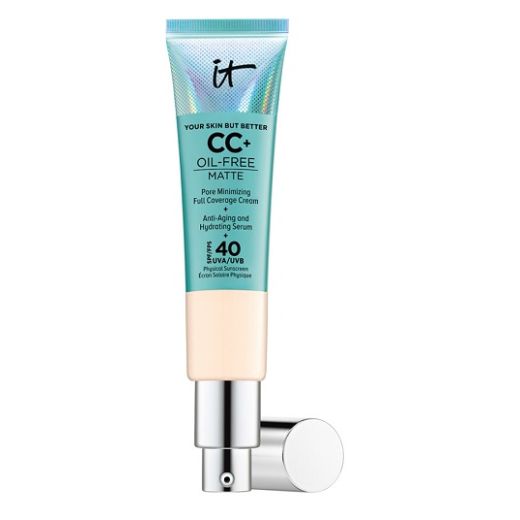 IT Cosmetics CC+ Cream Oil-Free Matte With SPF 40 (Poras maskējošs tonālais krēms)