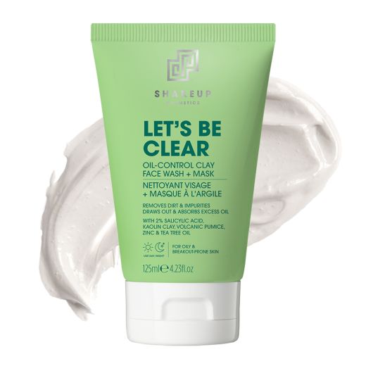 SHAKEUP Cosmetics Lets Be Clear Oil Control Clay Face Wash