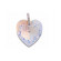 Marmara Sterling Heart Pendant - Crystal AB  (Kulons ar Swarovski Elementiem)