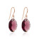 Marmara Sterling 925 Silver Earrings Amethyst Rose Gold