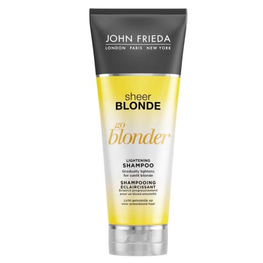 John Frieda Sheer Blonde Go Blonder Lightening Shampoo 250 ml  (Balinošs šampūns)