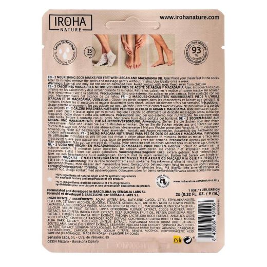 IROHA NATURE Socks Treatment For Feet Nourishing And Argan
