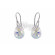 Marmara Sterling Drop Earrings - Crystal AB  (Auskari ar Swarovski Elementiem)