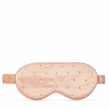 CRYSTALLOVE Crystalized Silk Eye Mask - Rose Gold