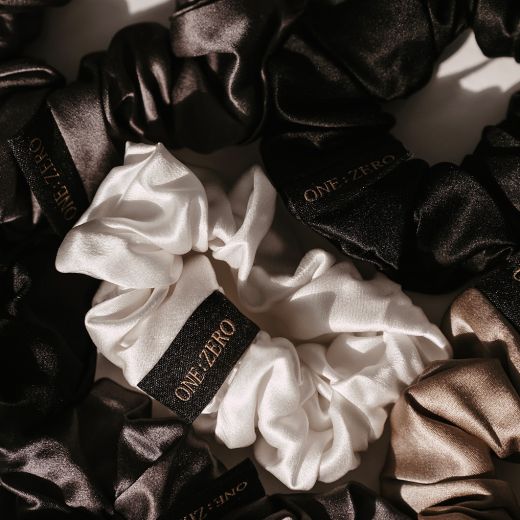 ONE:ZERO Mulberry Silk Scrunchie L Size 