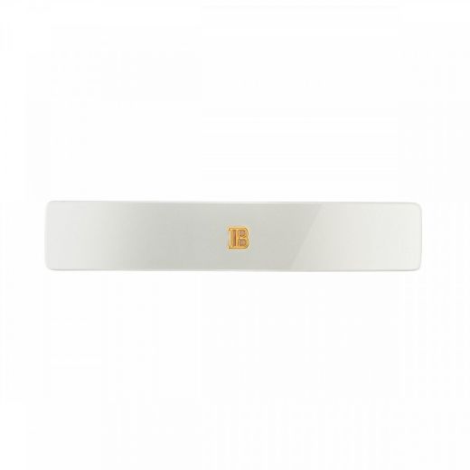 BALMAIN Cellulose Acetate Barrette Pour Cheveux Medium White
