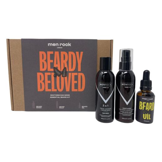 MEN ROCK Beardy Beloved Soothing Oak Moss Beard Kit