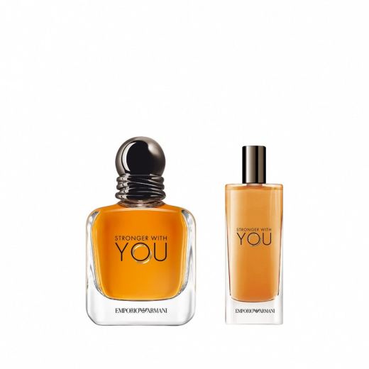 Giorgio Armani Stronger With You Gift Set for Men With Eau de Toilette