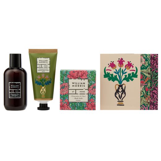 HEATHCOTE & IVORY William Morris At Home Sunflower Swan Bathing Gift Set