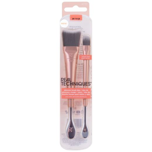 REAL TECHNIQUES Face + Eye Jar Brush Duo