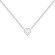 MARMARA STERLING 925 Silver Heart Necklace White