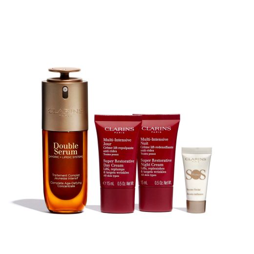 CLARINS Double Serum & Super Restorative Routine Set 