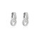 Marmara Sterling Sparkling Trinity Earrings