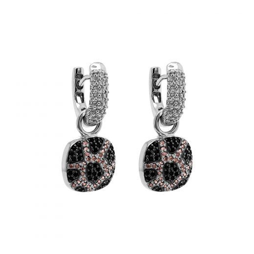 Marmara Sterling Leopard Charm Earrings