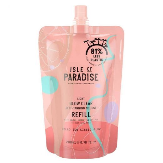 SLE OF PARADISE Light Glow Clear Self Tanning Mousse Refill