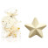 WONDERNICE Christmas Star Gold Organza