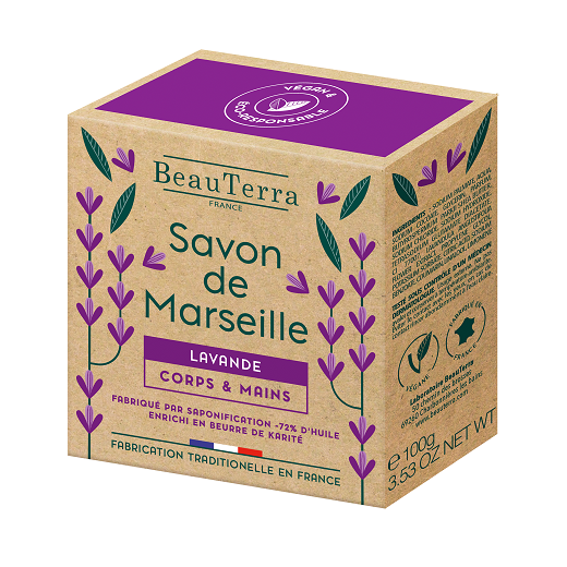 BeauTerra Marseille Solid Soap Lavander
