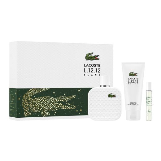 LACOSTE L.12.12 Blanc Men EDT 100 Ml Gift Set 