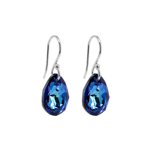 Marmara Sterling Bermuda Blue Drop Earrings  (Sudraba auskari ar kristāliem)