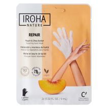 IROHA NATURE Gloves Treatment For Hands And Nails Regenerating And Peach