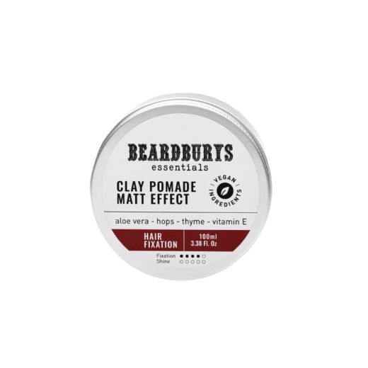 BEARDBURYS ESSENTIALS Clay Pomade Matt Efect