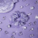 Crystallove Crystalized Silk Scrunchie - Lilac
