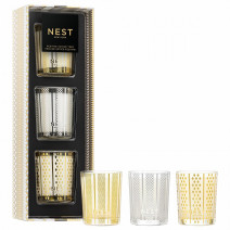 NEST NEW YORK Holiday, Birchwood Pine & Winter Chai Votive Trio Set