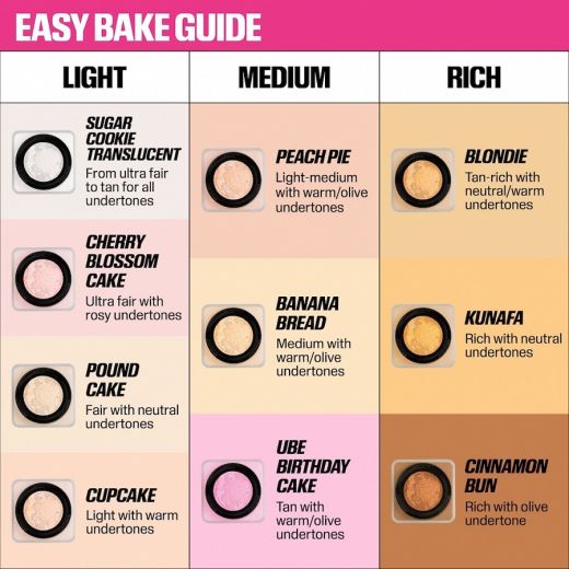 HUDA BEAUTY  Easy Bake Loose Powder 