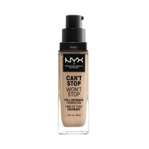 NYX Professional Makeup Can`t Stop Wan`t Stop Full Coverage Foundation  (Pilnīgas sedzamības tonālai