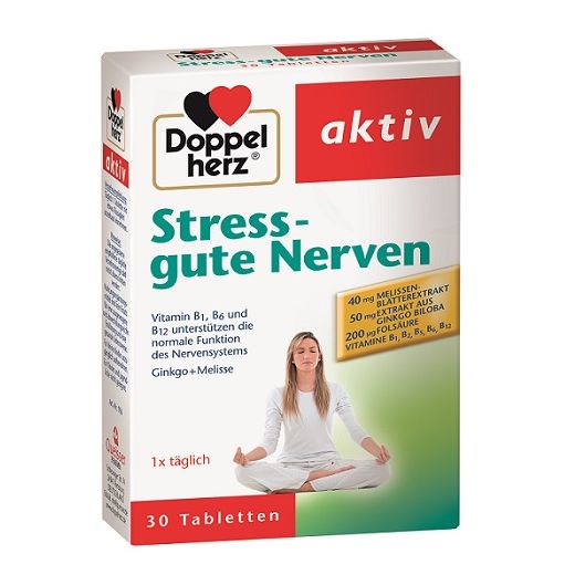 Doppelherz Aktiv Stress Gute Nerven  (Uztura bagātinātājs labiem nerviem)