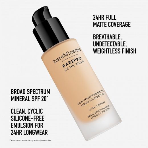 BAREMINERALS Barepro 24H Matte Comfort Liquid Foundation
