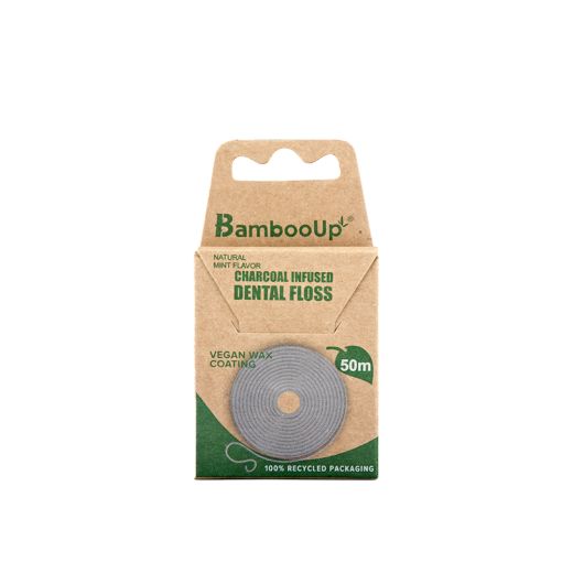 BAMBOO-UP Charcoal Dental Floss 50 M