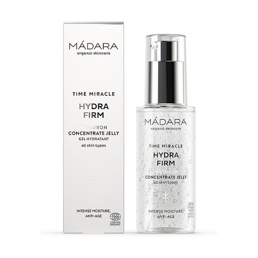 Madara Time Miracle Hydra Firm Hyaluron Concentrate Jelly  (Mitrinoša hialuronskābes želeja sejai)