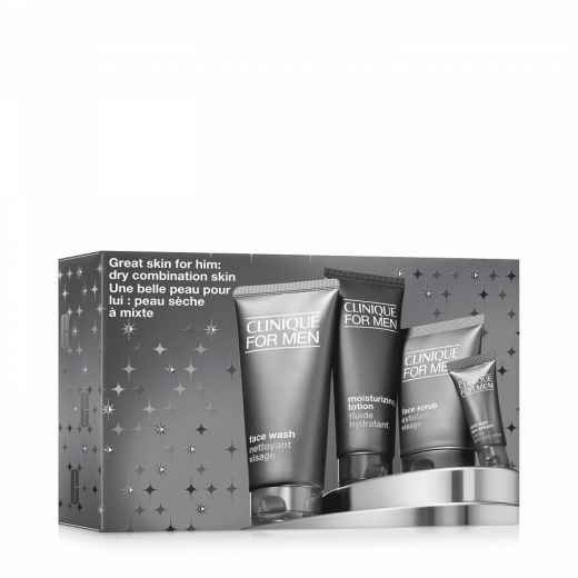 CLINIQUE Great For Him: Clinique For Men Set For Dry Combination Skin 