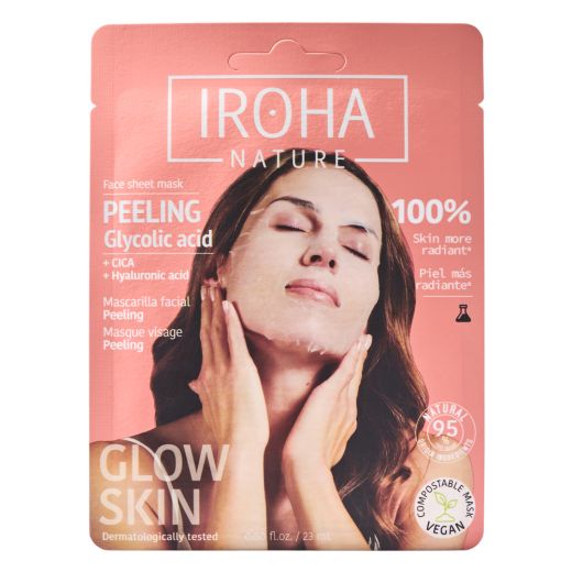 IROHA NATURE Face Mask Glycolic Acid Glow Peeling