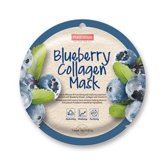 PUREDERM Blueberry Collagen Mask