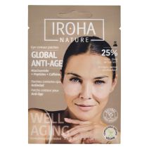 IROHA NATURE Eye Patches With Niacinamide Caffeine And Peptides