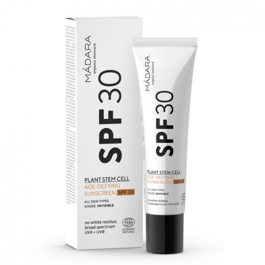 Madara Plant Stem Cell Age-Defying Sunscreen SPF 30  (Novecošanās kavējošs saules aizsargkrēms sejai